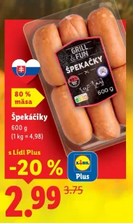 Špekáčky, 600 g