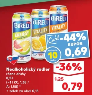 Nealkoholický radler v akcii (Kaufland)